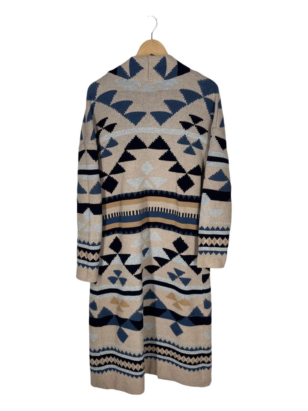Indigo Thread Co Long Aztec Open Duster Cardigan Sweater